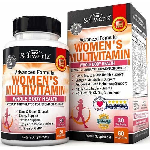 Витаминно-минеральный комплекс для женщин, BioSchwartz Womens multivitamin, 60 капсул фото, описание