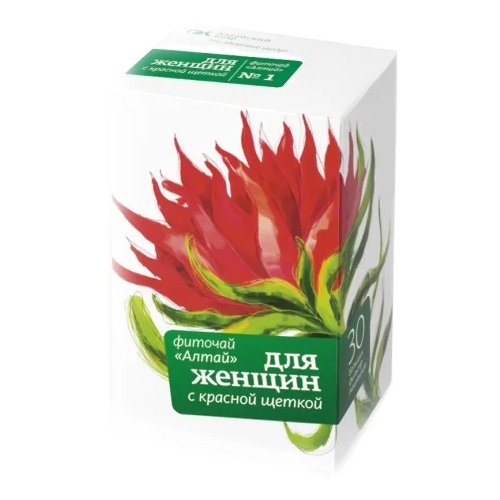 Алтайский кедр чай Алтай №1 Для женщин с красной щеткой ф/п, 2 г, 30 шт. фото, описание