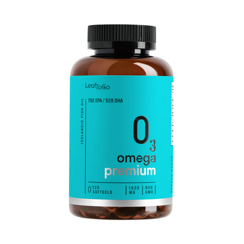 фото LeafToGo Omega 3 Premium, 1620 мг, 120 шт., купить онлайн за 999 рубл.