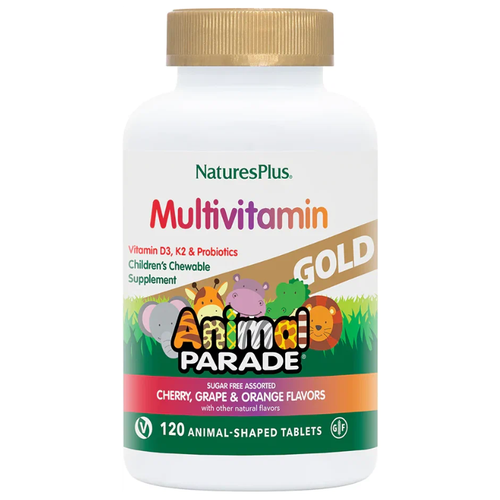 Animal Parade Gold Multi Assorted Flavors таб., 290 мл, 110 г, вишня, апельсин, виноград фото, описание