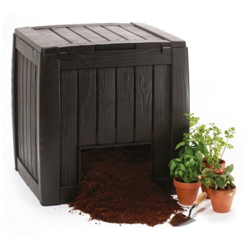 Компостер KETER Deco Composter (17196661) (340 л) коричневый 1 шт. 72 см 69.5 см 74 см 340 л 8 кг фото, описание