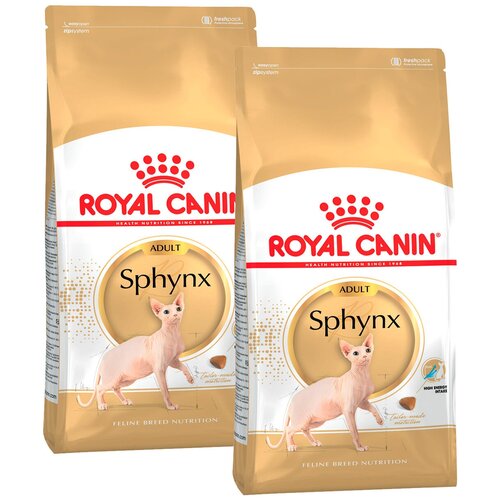 фото ROYAL CANIN SPHYNX ADULT для взрослых сфинксов (2 + 2 кг), купить онлайн за 5838 рубл.