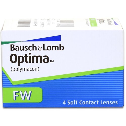 Контактные линзы Bausch & Lomb Optima FW, 4 шт., R 8,7, D -3 фото, описание