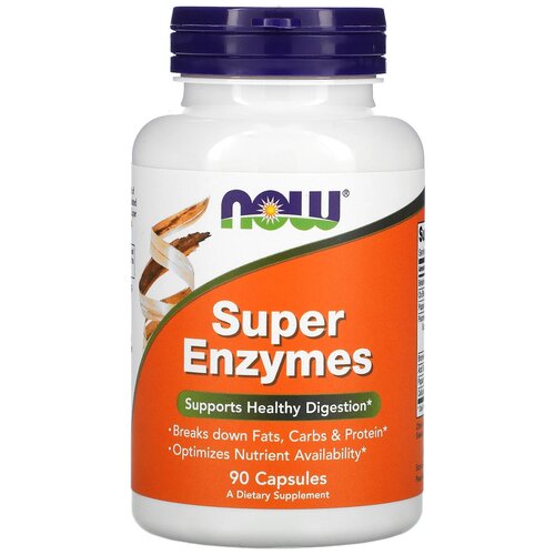 Super Enzymes капс., 200 мл, 0.8 г, 90 шт., нейтральный, 1 уп. фото, описание