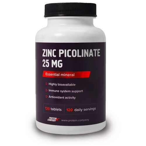 фото Zinc Picolinate Цинка пиколинат, 250 мл, 100 г, 120 шт., купить онлайн за 789 рубл.