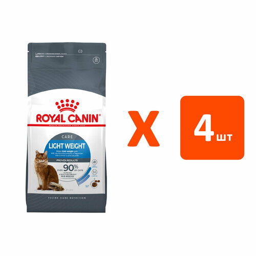 ROYAL CANIN LIGHT WEIGHT CARE диетический для взрослых кошек 0,4 кг х 4 шт фото, описание