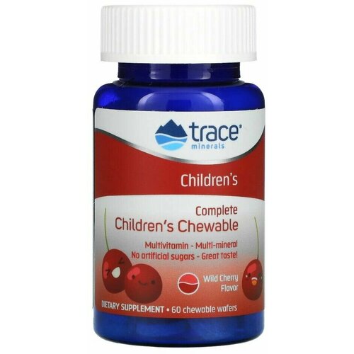 Витаминно-минеральный комплекс для детей, Trace Minerals Complete Children's Chewable 60 жевательных табл. фото, описание