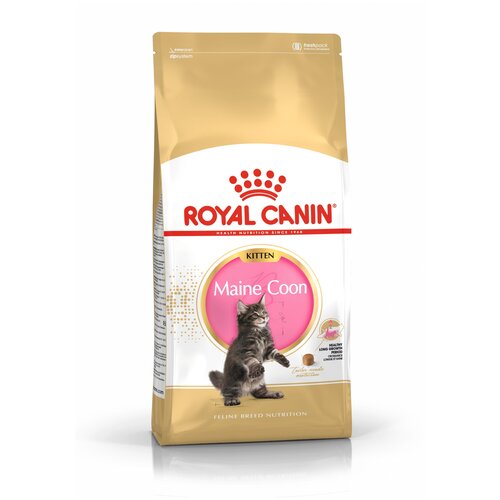 Корм сухой ROYAL CANIN MAINE COON KITTEN корм для котят породы мейн-кун в возрасте от 3 до 15 месяцев 400 г х 2 шт фото, описание