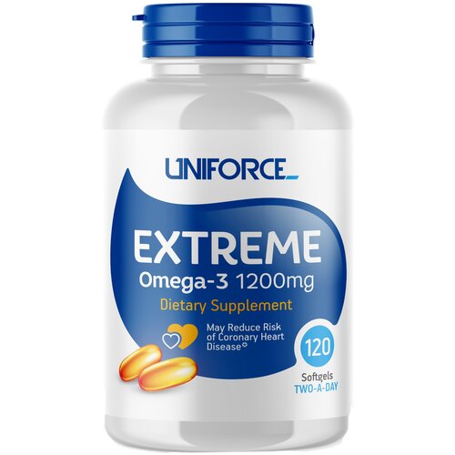 Extreme Omega-3 капс., 1200 мг, 1.85 г, 120 шт. фото, описание