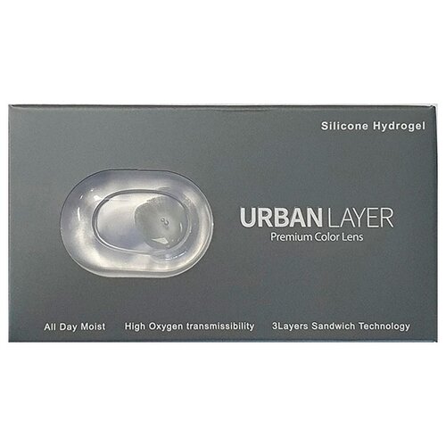 Контактные линзы Urban Layer Color Lens D 14.0, 2 шт., R 8,6, D -3,25, Cloud R Green фото, описание