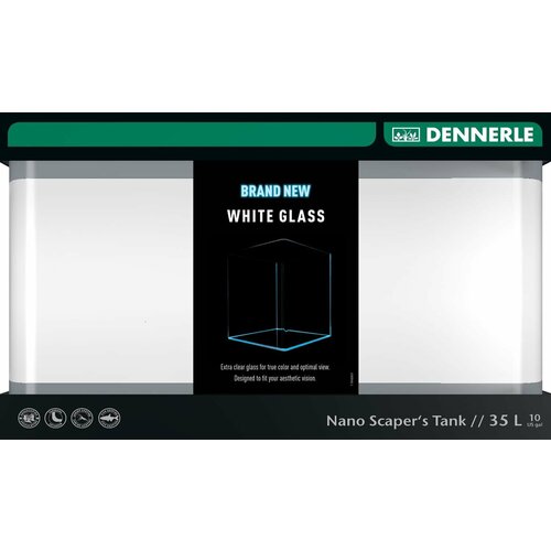 Dennerle Nano Scapers Tank White Glass 40×32×38 см, 35 л фото, описание