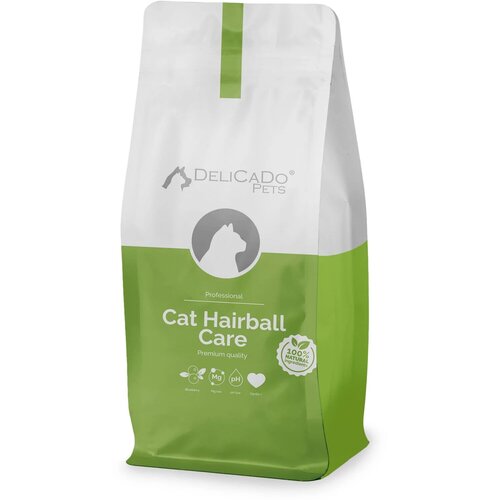 Сухой корм для активных стерилизованных кошек D-CaDo Cat Hairball Care с птицей и белой рыбой 10кг фото, описание