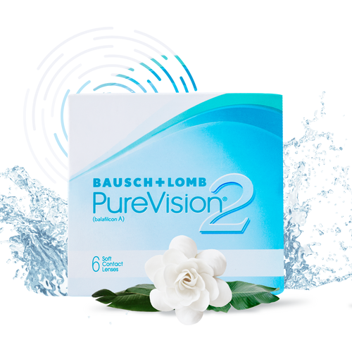 Контактные линзы Bausch & Lomb PureVision 2 HD., 6 шт., R 8,6, D +1,5 фото, описание