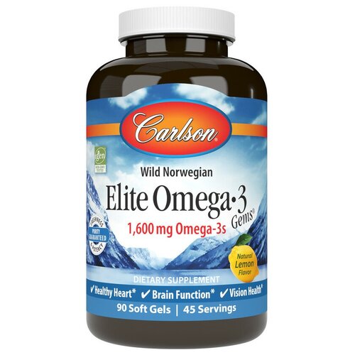 Elite Omega-3 1600 мг 90 капс (Carlson) фото, описание