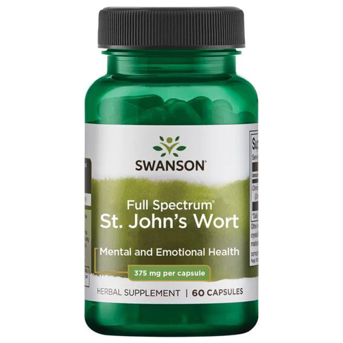 Swanson Full Spectrum St. John's Wort (Зверобой полного спектра действия) 375 мг 60 капсул фото, описание