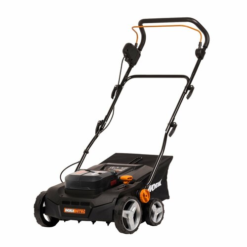 Аккумуляторный скарификатор-аэратор с бесщёточным мотором Worx Nitro WG855E.9, 40 В, ширина обработки 36 см, без АКБ и ЗУ фото, описание