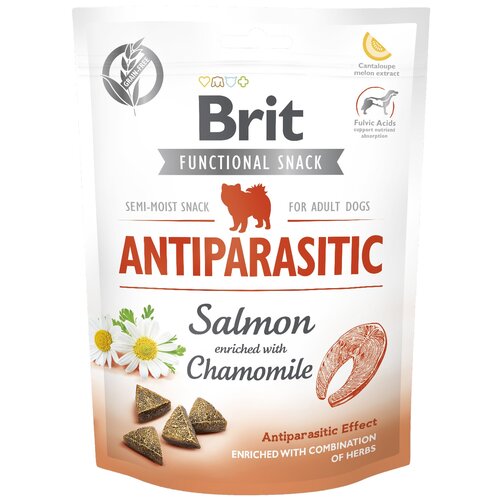 Лакомство для собак Brit Care Antiparasitic Salmon, 150 г фото, описание