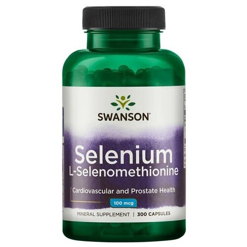 Swanson Selenium (селен L-селенометионин) 100 мкг 300 капсул фото, описание