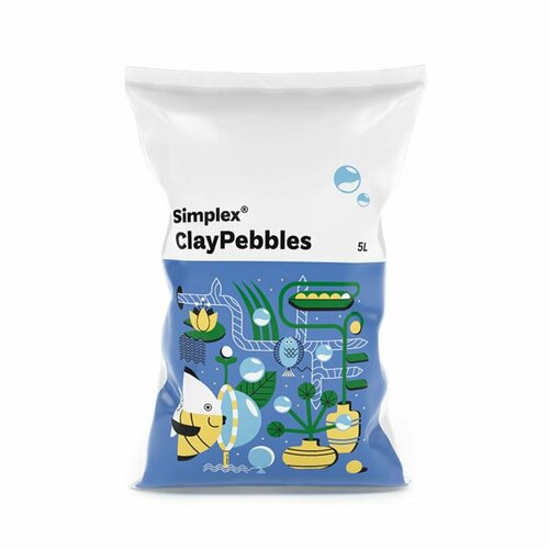 Керамзит без содержания солей в глине Simplex ClayPebbles 5 л. фото, описание