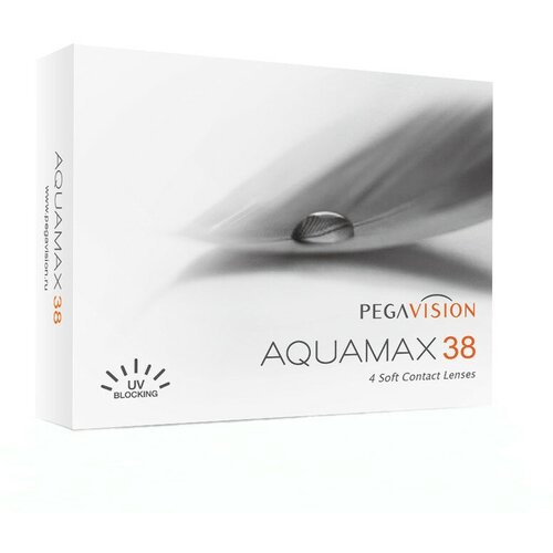 Контактные линзы Pegavision Aquamax 38, 4 шт., R 8,6, D -4 фото, описание