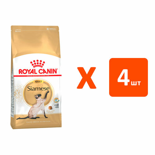 ROYAL CANIN SIAMESE ADULT для взрослых сиамских кошек 2 кг х 4 шт фото, описание