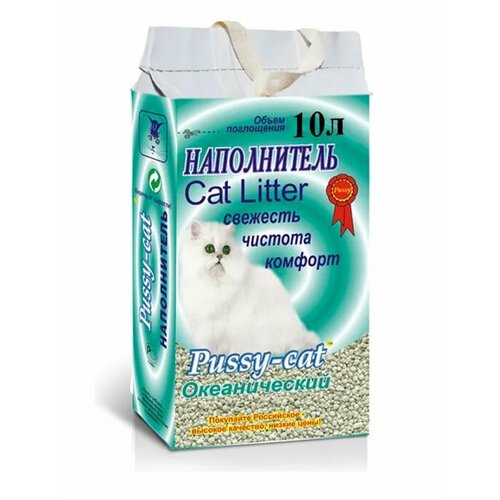 Pussy-cat Наполнитель Минеральный Океанический 5.2кг, 10л фото, описание