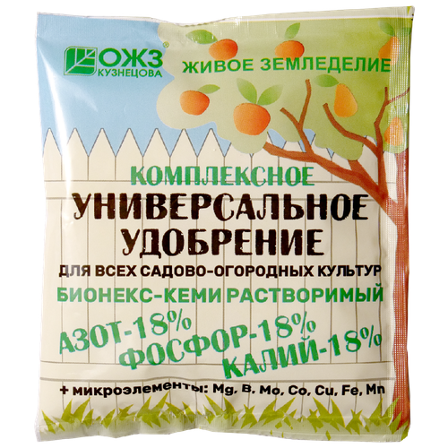 Удобрение БашИнком Бионекс-Кеми для комнатных растений, 0.201 л, 200 г, 1 уп. фото, описание