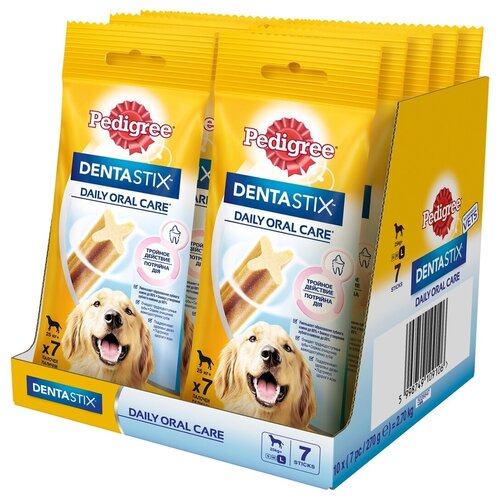 Pedigree DentaStix лакомство для собак крупных пород (10шт в уп) 270 гр фото, описание