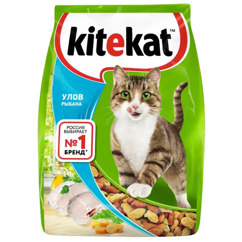 Сухой корм для кошек Kitekat Улов Рыбака 350 г фото, описание