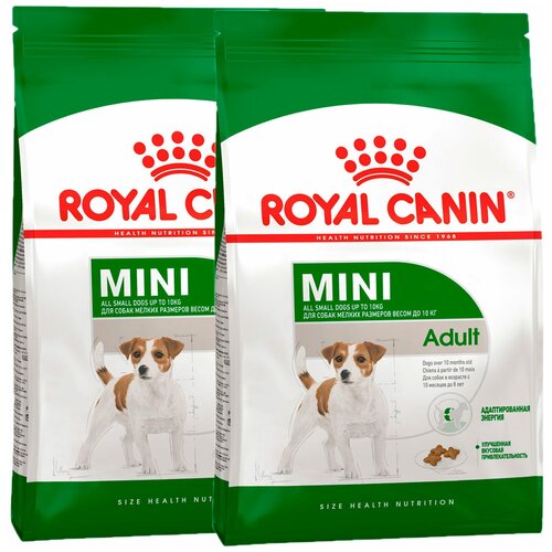 ROYAL CANIN MINI ADULT для взрослых собак маленьких пород (2 + 2 кг) фото, описание