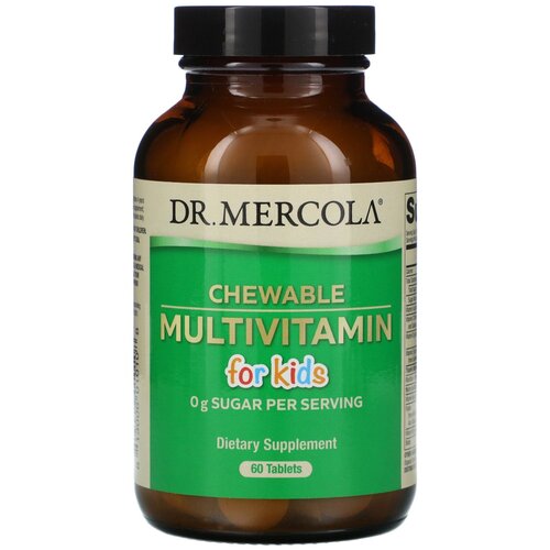 Dr. Mercola Chewable Multivitamin for Kids (Жевательные мультивитамины для детей) 60 таблеток (Dr. Mercola) фото, описание