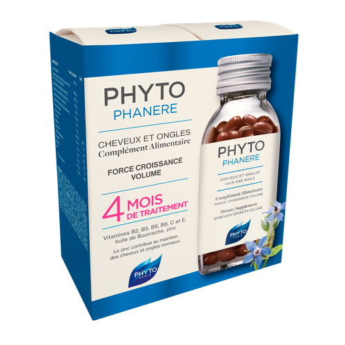 Phyto Phytophanere Средство для укрепления волос и ногтей капсулы массой 357 мг 2 х 120 шт фото, описание