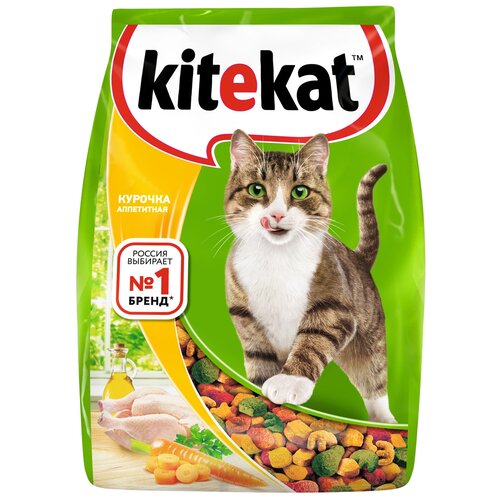 Сухой корм для кошек Kitekat с курицей 800 г фото, описание