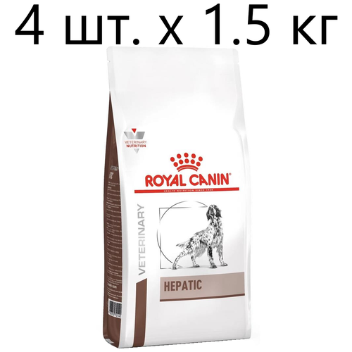 Сухой корм для собак Royal Canin Hepatic HF16, при заболеваниях печени, 4 шт. х 1.5 кг фото, описание