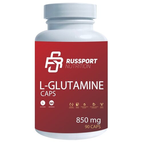 Аминокислота Глутамин RS Nutrition L-Glutamine Глютамин 850 mg 90 капсул фото, описание