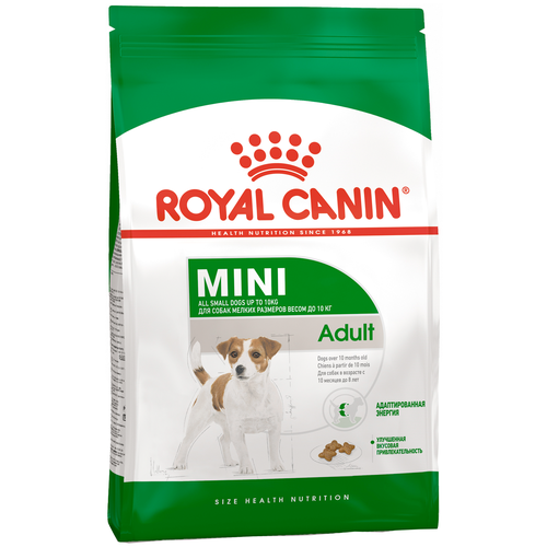 Сухой корм Royal Canin Mini Adult для собак  мелких размеров от 10 месяцев до 8 лет 1 уп. х 2 шт. х 2000 г фото, описание