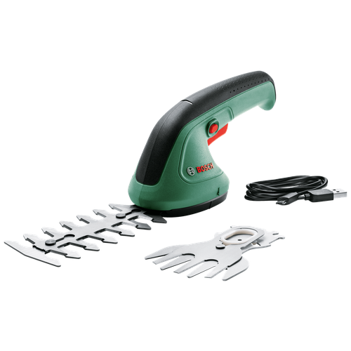 Ножницы-кусторез аккумуляторный BOSCH EasyShear, 1.5 А·ч, 3.6 В,  с АКБ , зеленый фото, описание