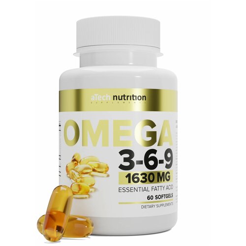 фото Omega 3-6-9 капс., 1.63 г, 60 шт., купить онлайн за 627 рубл.