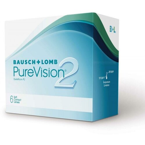 Контактные линзы Bausch & Lomb PureVision 2 HD., 6 шт., R 8,6, D -0,5 фото, описание