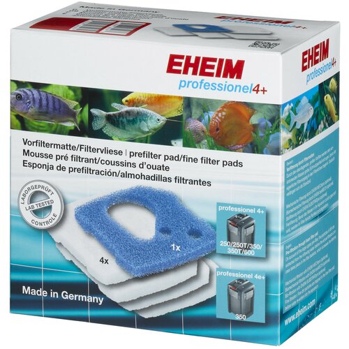 Наполнитель Eheim картридж Prefilter pad/Fine filter pads для professionel 4+ 5 белый/голубой фото, описание