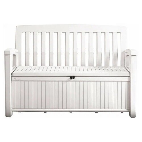 Скамейка  KETER Patio Bench, белый, 138.6 х 63.5 х 88 см фото, описание