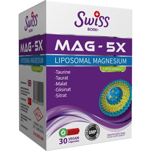 Липосомальный магний Mag 5X Liposomal Magnesium фото, описание