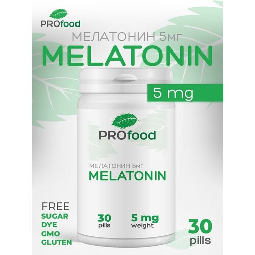 Pro Food Мелатонин 5mg 30 таблеток фото, описание