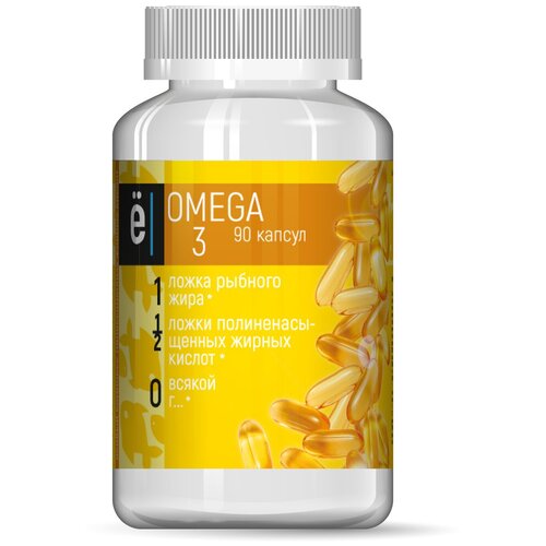 фото Ёбатон Omega 3 капс., 1000 мг, 90 шт., купить онлайн за 757 рубл.