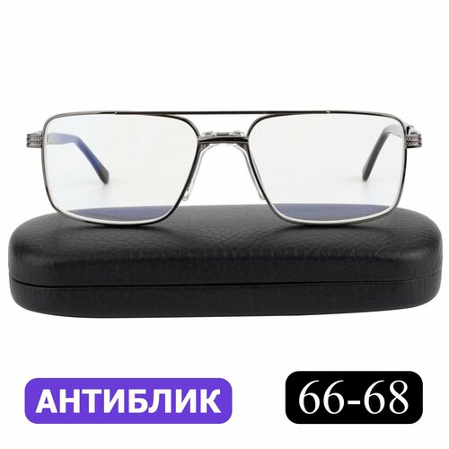 Готовые очки для дали РЦ 66-68 с диоптриями (-3.50) EAE 6839 C4, с футляром, цвет серый, линзы антиблик, РЦ 66-68 фото, описание