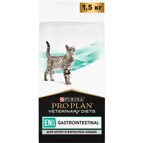 Сухой корм для кошек Pro Plan Veterinary Diets EN при расстройствах пищеварения 1,5 кг фото, описание