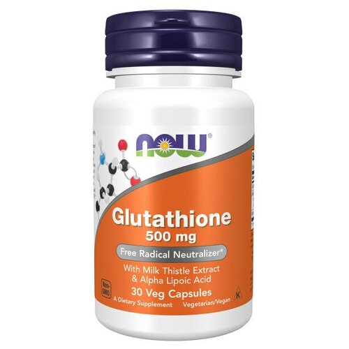 NOW Glutathione 500mg 30 caps фото, описание