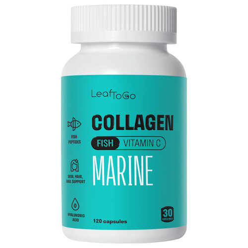 LeafToGo Marine Collagen + Vitamin C капс., 90 шт. фото, описание