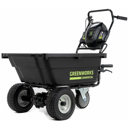 Самоходная аккумуляторная садовая тележка GREENWORKS 82GC 82V (106 Л) без АКБ И ЗУ фото, описание