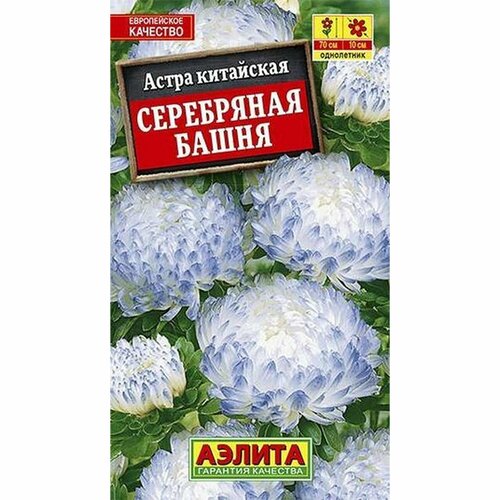 Семена Астра Башня Серебряная, однолетник, (Аэлита) 0,2г фото, описание